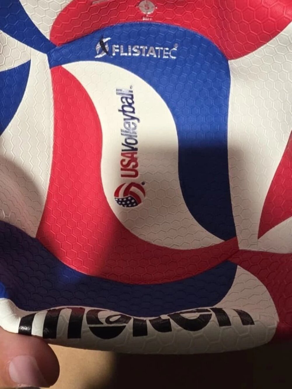 Molten Volleyball V5M5000-3USA FLISTATEC Volleyball - Red, White, Blue
